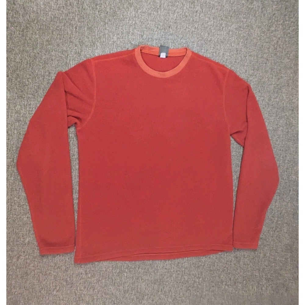 Vintage REI Pullover Sweater Mens Large Red Outdoors Hiking Fleece Crew Neck Y2K
